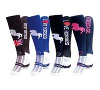 4 Pairs for 3 Pairs Saver Pack Classic Equestrian Knee Length Sports Socks, Equestrian Socks, Horse Riding Socks