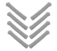 4 Pairs Grey Knitted Eyeglass Arm Cushions Anti-slip Temple Sleeves Grippers Soft Ear Grips for Eyewear Protection and Comfortable Fit behind The Ear