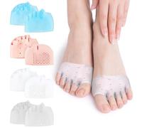 4 Pairs Hyggear Silicone Toe Separators Women Men Toe Separators For Overlapping Toes Comfort Soft Foot Correcter Breathable Spacers