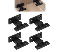 4 Pairs Keku AS Push Fittings, Keku Push in Plinth Fasteners Press Fit Panel Clips ABS Quick Hidden Furniture Bath Panel fixings Clips Board Connector for Cabinets Wardrobe Bed Table