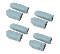 4 Pairs Leather Finger Protector Needle Felting Knitting Finger Thimble Guards Tools for Hand Craft Sewing Needlework Handmaking(Random Color)