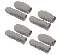 4 Pairs Leather Finger Protector Sewing Thimble Needle Felting Knitting Finger Protector Embroidery Crochet Protectors Needlework Handmaking Thimbles Pads for Hand Craft Sewing (Random Color)