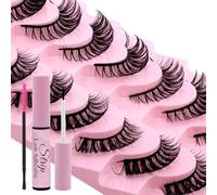 4 Pairs Magnetic Eyelashes with Applicator:Natural Look,Reusable,No Glue Needed,079+