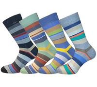 4 Pairs Men's Short Socks in Warm Cotton Made in Italy - One Size (Combination 2)