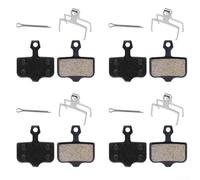 4 Pairs MTB Bicycle Brake Pads SemiMetal Disc Brake For SRAM For Elixir Featuring Long Lasting Wear Resistance And Stable Braking On Mountain And City Bikes