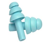 4 Pairs Noise Cancelling Earplugs Washable Sleeping Soundproof Silicone Protective Slow Rebound Reusable Ear Plugs Soft, Silicone Ear Plug, for Sleeping, Swimming, Snoring, (Blue)