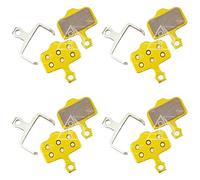 4 Pairs of DiscoBrakes Sintered Disc Brake Pads Compatible with SRAM Avid 2 Piece Caliper: Level Stealth 2-Piston, S-300 RED Force Rival Apex S-900 Aero, Level T TL TLM ULT Base, Elixir 1 3 5 7 9 R XX