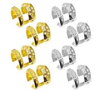 4 Pairs Of Flashing Diamond Ear Bone Clips, Double-Layer Clip Earrings, Daily Matching Dress-Up Accessories, Suitable For Girls Without Pierced Ears, Girlfriends Wear.
