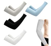 4 Pairs Of Unisex Arm Sleeves; Cooling Compression Arm Sleeves, | Slip them on for dog walks, grocery runs, or park time. They stay put, wick sweat, and keep arms cool under the sun