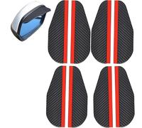 4 Pairs/Pack Car Side Wing Mirror Rain Cover Guard, Universal Stick-on Rain Eyebrow for Rear View, Rain Protector Cover Cap for Rear View Mirror of SUV, Truck