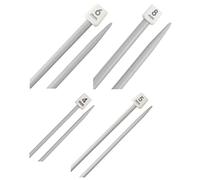 4 Pairs Premium Plastic Single Pointed Straight Knitting Needles Knitting Tool for Beginners Small Project 2x4mm 5mm 6mm 8mm