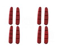 4 Pairs Red Insert Road Brake Pads for Shimano Dura-Ace Ultegra 105, DiscoB Race