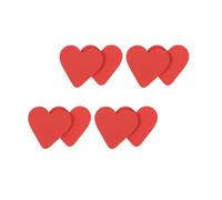 4 Pairs Red Love Shaped Anti Slip Sole Sticker for High Heel Shoes | Resin Patch, Quick Application, Extra Grip on Wood Floors, for Ladies Dress Shoes and Commuters