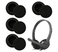 4 Pairs Replacement Ear Pads for Sennheiser PC 2/3/5/7/8 Chat & USB Series | Breathable foam, comfort headset pad for home office, gaming and telephony, diameter, headset compatible