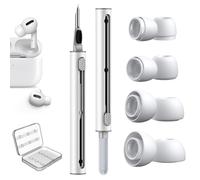 4 Pairs Replacement Ear Tips for AirPods Pro/AirPods Pro 2 (2nd Generation) with Noise Reduction Hole, 3 in 1 Cleaner Kit for AirPods Pro Series, Silicone Ear Tips Buds for AirPods Pro (XS/S/M/L)