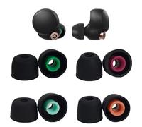 4 Pairs Replacement Silicone Earbud Tips for Sony WF-1000XM5 | 4mm Inner Multi Size, Noise Isolation, Anti Slip, Compatible with WF-1000XM4, LinkBuds S, WF-1000XM3