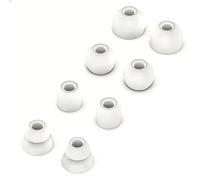 4 Pairs | Replacement Silicone Earplugs for Beats Powerbeats 2 3 Pro Studio Fit Pro | 4 Different Sizes | Double Flange | Soft Silicone | Noise Isolation