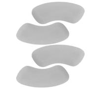 4 Pairs Self Adhesive Foam Heel Cushion Inserts | Grey 6.8mm Pair Set, Anti Slip Fit Adjustment, Blister Prevention, Loose Shoe Support