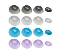 4 Pairs/set Ear Tips for JBL Tune Flex 2 TWS Eartips Tips Earplugs，white | 8 Pcs Soft Silicone Replacement Ear Tips,Anti-Slip Noise-Isolation Earbud Tips,Comfortable S/M/L Size Earplug Covers