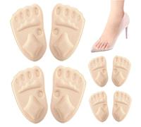 4 Pairs Shoe Pads Inserts for Women, Comfortable Metatarsal Pads Women, Breathable and Sweat-Absorbent, Ideal for Long Wear and Activity.