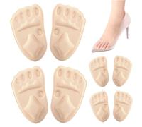 4 Pairs Shoe Pads Inserts for Women, Comfortable Metatarsal Pads Women, Breathable and Sweat-Absorbent, Ideal for Long Wear and Activity