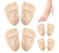 4 Pairs Shoe Pads Inserts for Women, Comfortable Metatarsal Pads Women, Breathable and Sweat-Absorbent, Ideal for Long Wear and Activity Metatarsal Foot for