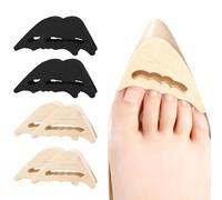 4 Pairs Shoe Toe Inserts, Adjustable Shoe Filler Inserts for Too Big Shoes, Heel Cushions for Women Men, Toe Cushion Fillers, Half-Size Cushion Insoles f-or Loose Shoes Prevent Heel Sliping