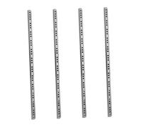 4 Pairs Side Mount Drawer Slides with Ball Bearing Soft Close Heavy Duty Metal Track Guide Silent Drawer Runners
