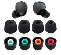4 Pairs Silicone Ear Tips Replacement Eartips Earbuds Compatible with Sony WF-1000XM5, WF-1000XM4, WF-1000XM3, WF-C700N, Soft Silicone Earbuds Tips Set