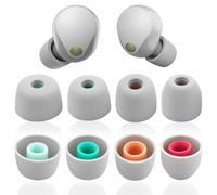 4 Pairs Silicone Ear Tips Replacement Eartips Earbuds Compatible with Sony WF-1000XM5, WF-1000XM4, WF-1000XM3, WF-C700N, Soft Silicone Earbuds Tips Set (Gray)