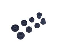 4 Pairs Silicone Earbud Tips for Powerbeats 1/2/3 & 5.5-6.5mm Headphones - 4 Sizes (1.0/1.2/1.3/1.4cm) Comfortable Replacement Ear Pads, Soft Noise-Isolating Ear Plugs for Sports/Music/Daily Listening