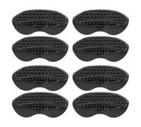 4 Pairs Soft Flannel Heel Cushions with Silicone Paaded Antislip Honeycombs Texture Adhesive Grip Liner Inserts Antislip Grip Liner for Loose Shoes