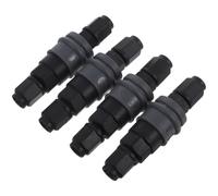 4 Pairs Sp20 Self Locking C Type Quick Connect Coupler Pair Black | Plastic Steel Build, Male Female Connectors, Four Pairs Included, for Air Lines and Compressors