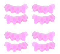 4 Pairs Toe Separator Silica Gel 2toe Seperater Correction Bunion Pain Relief Orthotics Toolpink Average Size