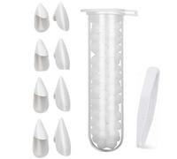 4 Pairs Vampire Teeth Fangs Halloween Fake Cosplay Teeth 4 Sizes Fangs Dentures Teeth Accessories for Halloween Party Favors Cosplay Props