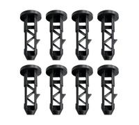 4 Pairs Wheelie Bin Lid Hinge Pins , Compatible with 120L, 240L, and 660L Bins, Includes Locks and Hideaways, Black