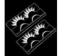 4 Pairs White Eyelashes, White Lashes for Christmas & Anime Events, Fluffy Manga Style False Eyelashes with Invisible Band, Japanese Style for Party & Photo Shoots