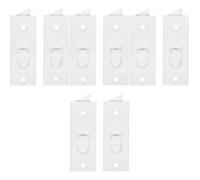 4 Pairs White Plastic Tilt Latch, Spring Loaded Left Right Pair | Snap-in Replacement Parts for Lift Windows, Precise Vertical and Horizontal Movement Control, Suitable for Home Repair