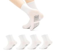 4 PairsCotton Reformer Pilates Socks, Ballet Yoga Socks, Non Slip Socks for Women, Dance Workout Grip-Sock, Comfortable Grip Socks For Gym & Barre