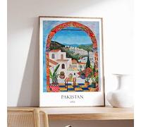 4 Pakistan Poster Islamic Decor Islamic Art Middle Eastern Art Pakistan Gift Pakistan Travel Po Poster A5 - Wall Art Home Decor Movie Poster Canvas Film Cinema Retro Vintage Cult Classic Nostargic Sa