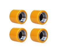 4× Pallet Truck Rollers 80×64mm Load Roller Inside diameter 55mm Forklift truck wheel PU weight bearing wheel driving wheel for Pallet Jack(80 * 80 * 47mm)