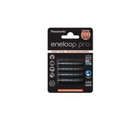 4 Panasonic Eneloop PRO AAA HR03 NiMH Rechargeable AAA Batteries 930mAh 4HCDE/4B