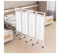 4 Panel Foldable Medical Privacy Screen, Foldable & Rollable Room Divider For Enhanced Patient Confidentiality In Hospitals, Clinics, Nursing Homes(White)