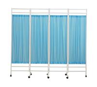 4 Panel Foldable Medical Privacy Screen For Clinic Ward Examination Hospital Nursing Home, 6ft High Foldable Room Divider Temporary Fence