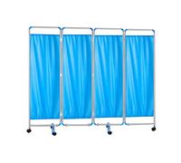 4-Panel Mobile Medical Privacy Screen, Adult Foldable Room Divider, 6-foot High Temporary Fence For Clinics, Patients, And Exam Rooms, Space-Saving(Color-1)