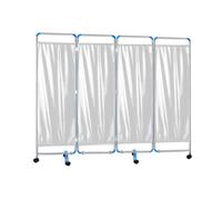 4-Panel Mobile Medical Privacy Screen, Adult Foldable Room Divider, 6-foot High Temporary Fence For Clinics, Patients, And Exam Rooms, Space-Saving(Color-2)