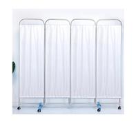 4-Panel Rolling Medical Privacy Screen On Wheels, 180cm High, Foldable, Temporary Room Divider For Clinics, Patient Rooms, And Exam Rooms(Color 2)