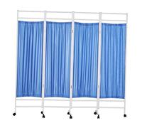 4-Panel Rolling Medical Privacy Screen With Wheels, 180cm High Foldable Room Divider For Clinics, Patient Rooms, And Exam(Color-4)