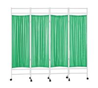 4-Panel Rolling Medical Privacy Screen With Wheels, 180cm High Foldable Room Divider For Clinics, Patient Rooms, And Exam(Color-5)