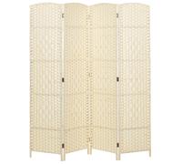 Beliani 4 Panel Room Divider Lappago Light Beige 163 Cm 170 Cm